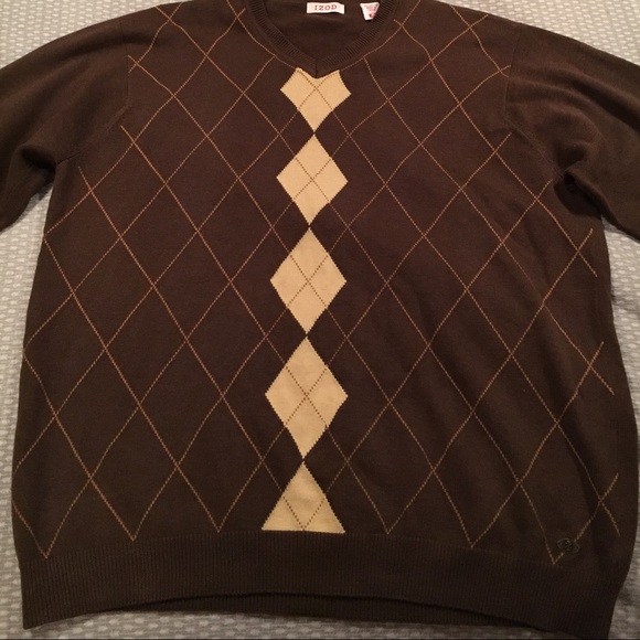 Izod Other - Brown Izod Men size large sweater Y2K EUC dress business top